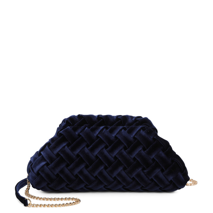 Sac bandoulière en tissu velouté