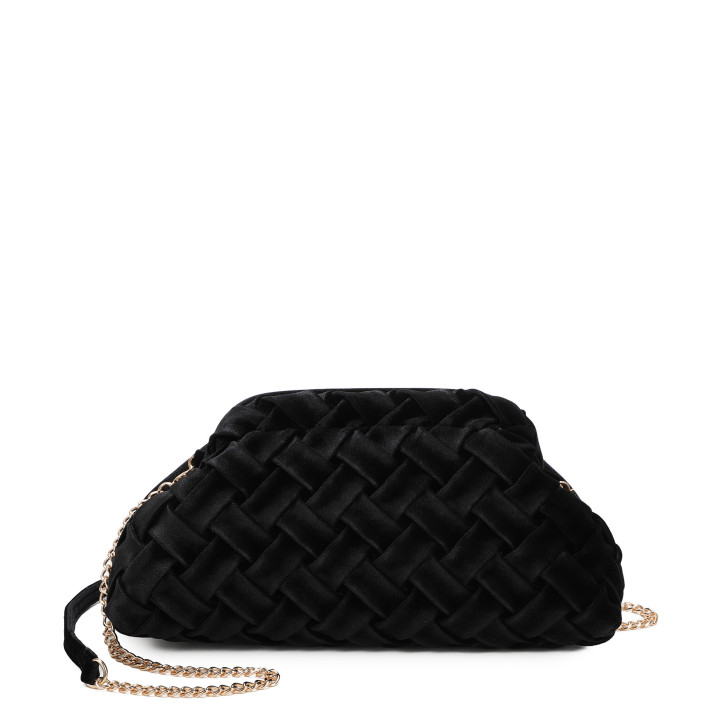 Sac bandoulière en tissu velouté