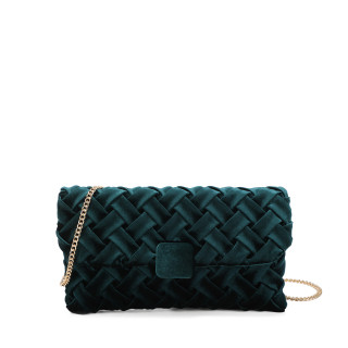 Sac bandoulière en tissu velouté