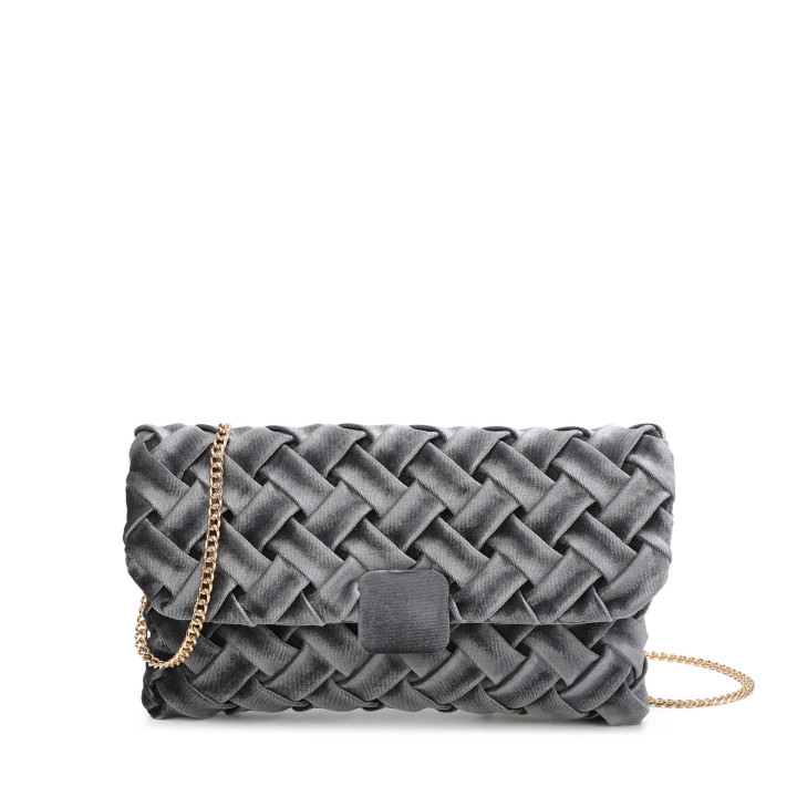 Bolso bandolera con tela aterciopelada