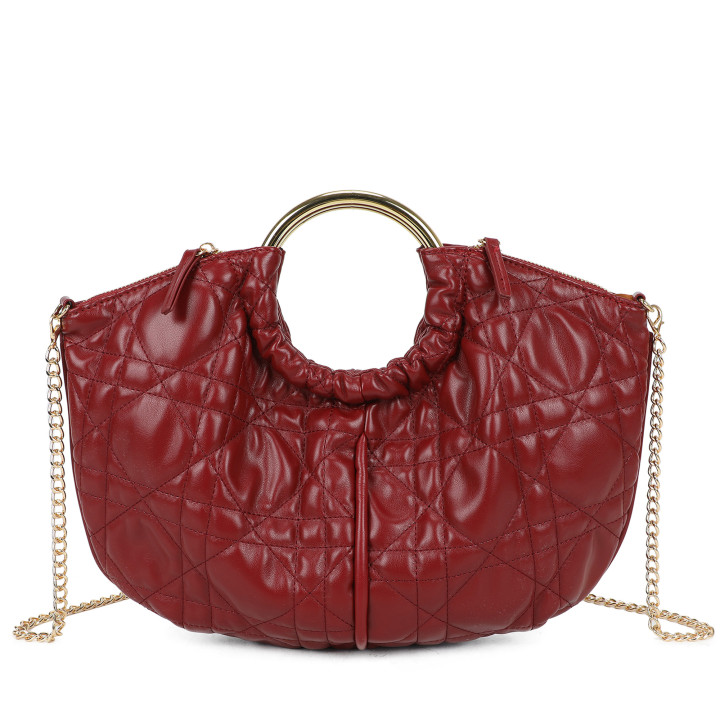 Borsa shopper con manico rotondo