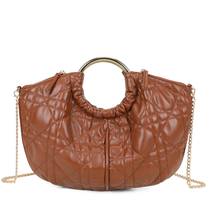 Borsa shopper con manico rotondo