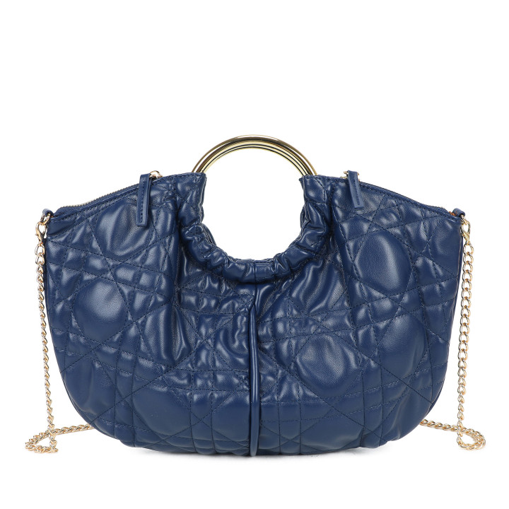 Borsa shopper con manico rotondo