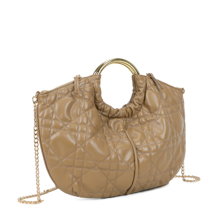 Borsa shopper con manico rotondo