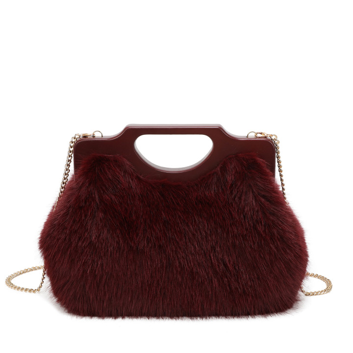 Bolso de mano con pelito