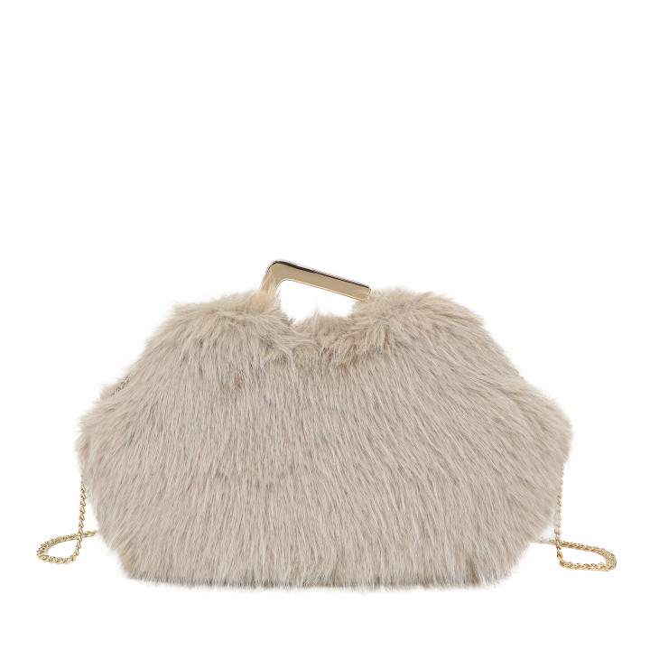 Bolso de mano con asa irregular