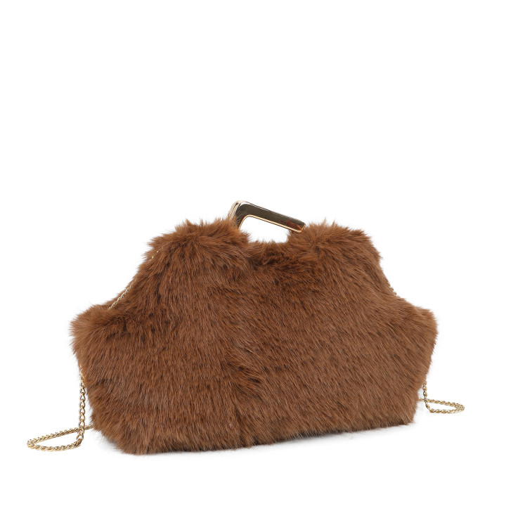 Bolso de mano con asa irregular