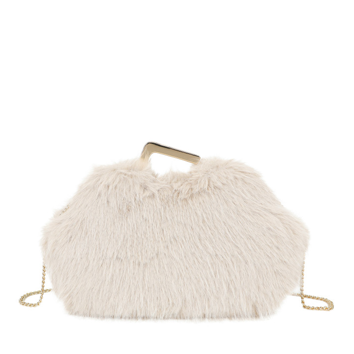 Bolso de mano con asa irregular