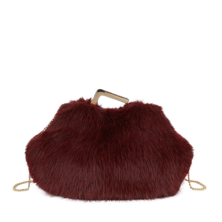 Bolso de mano con asa irregular