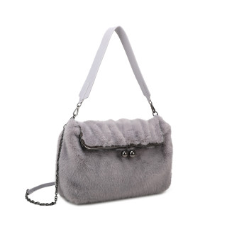 Sac épaule avec fourrure