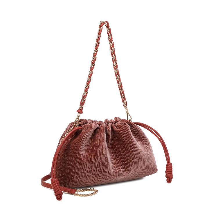 Bolso de hombro con pelito
