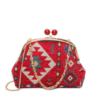 Women's belt bag with pattern