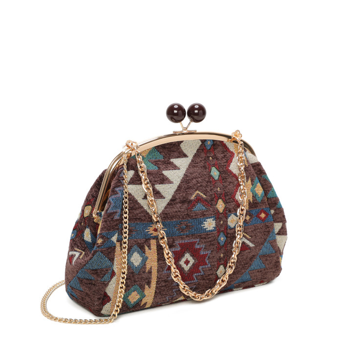 Women's belt bag with pattern