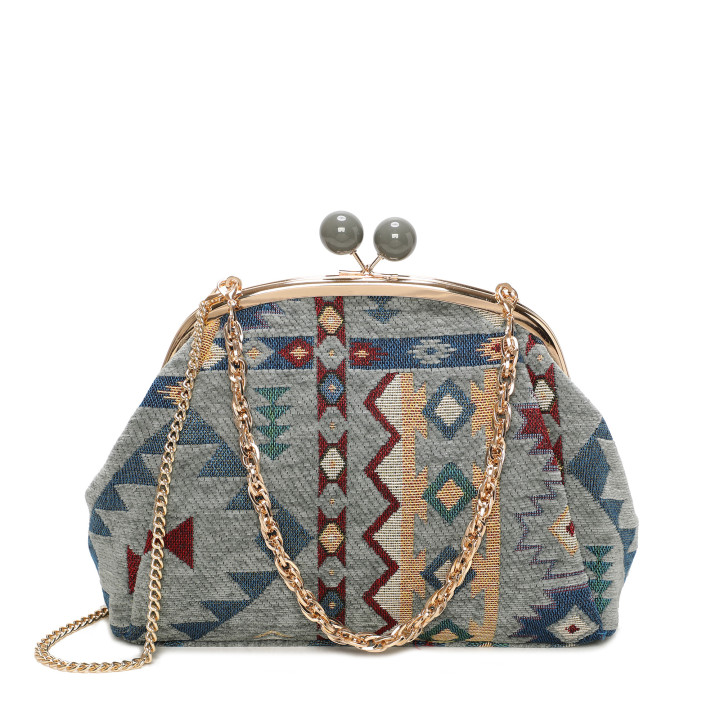 Women's belt bag with pattern