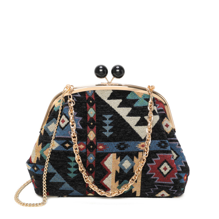 Women's belt bag with pattern