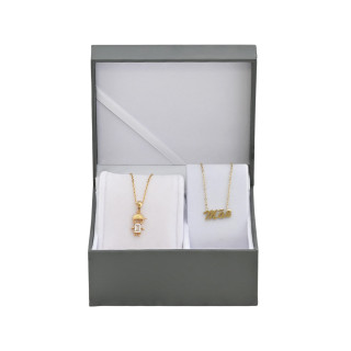 Conjunto colar menino e colar mãe