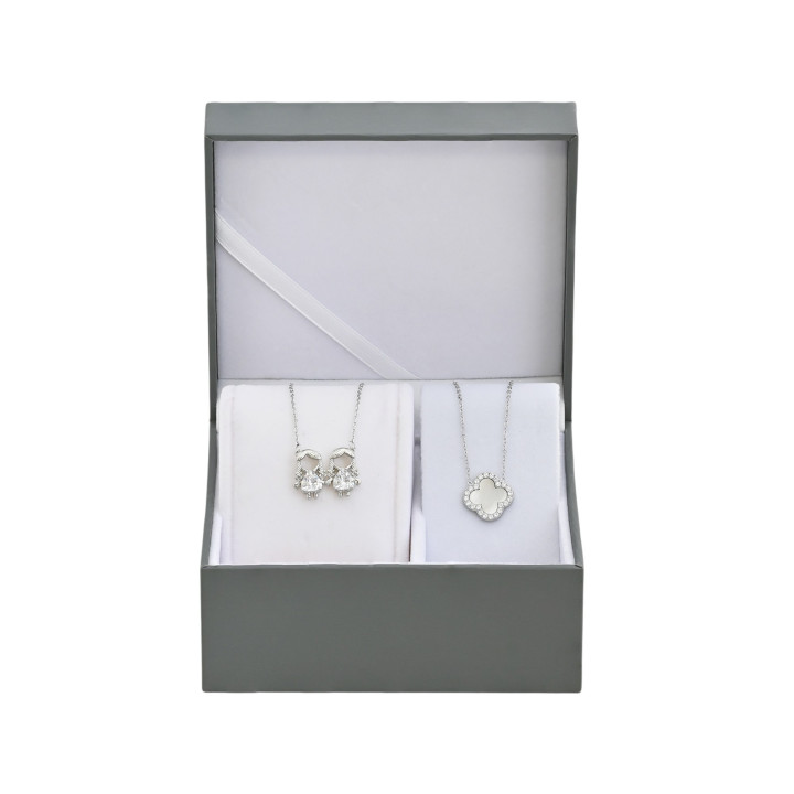 Conjunto colar duas meninas e colar Conjunto colar duas meninas e colar