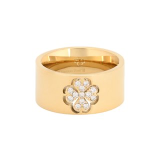 Anello acciaio spesso trifoglio GB