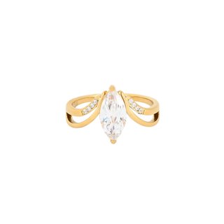 Delicate ring with zircons