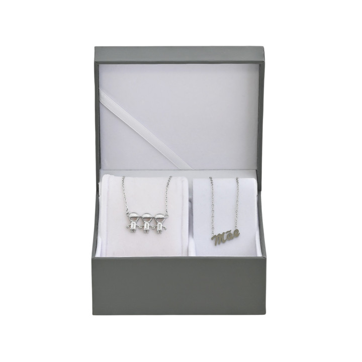 Ensemble collier garçons et collier mãe Ensemble collier garçons et collier mãe