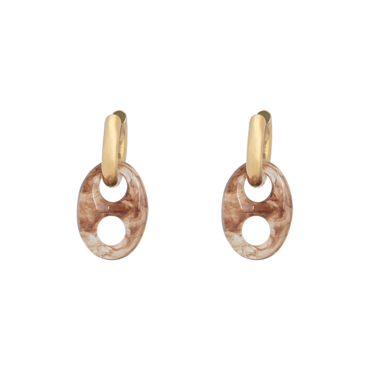 Aros glamour eslabones tigresa