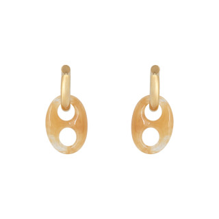 Glamour hoops beige links