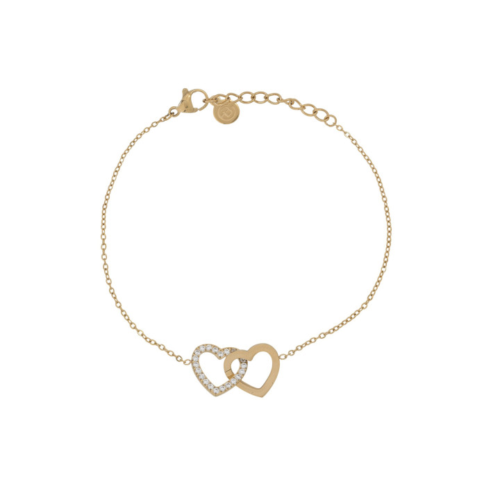 Bracciale Delicate con due cuori