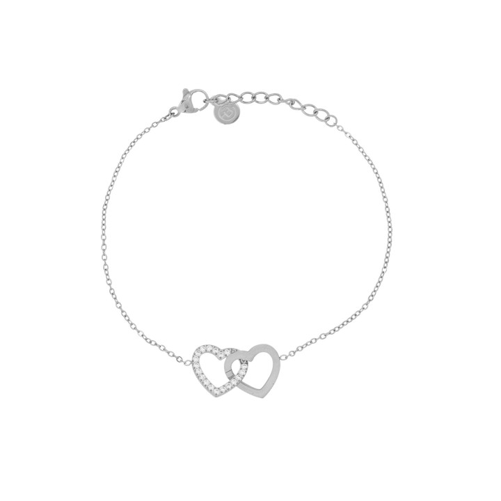 Pulseira Delicate com dois corações
