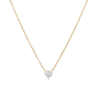 Delicate necklace with mini heart - 6mm