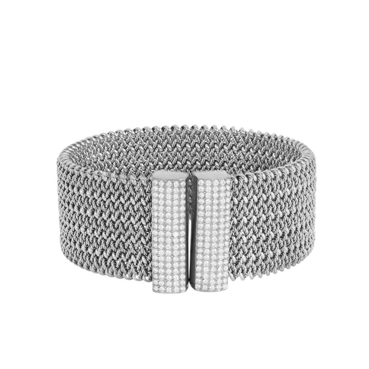 Bracciale rigido con zirconi