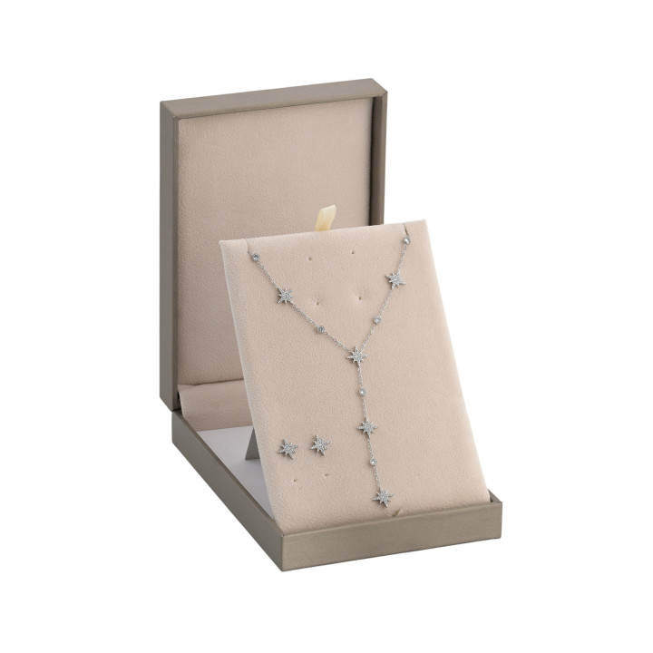 Delicate Stars Necklace with Zirconia