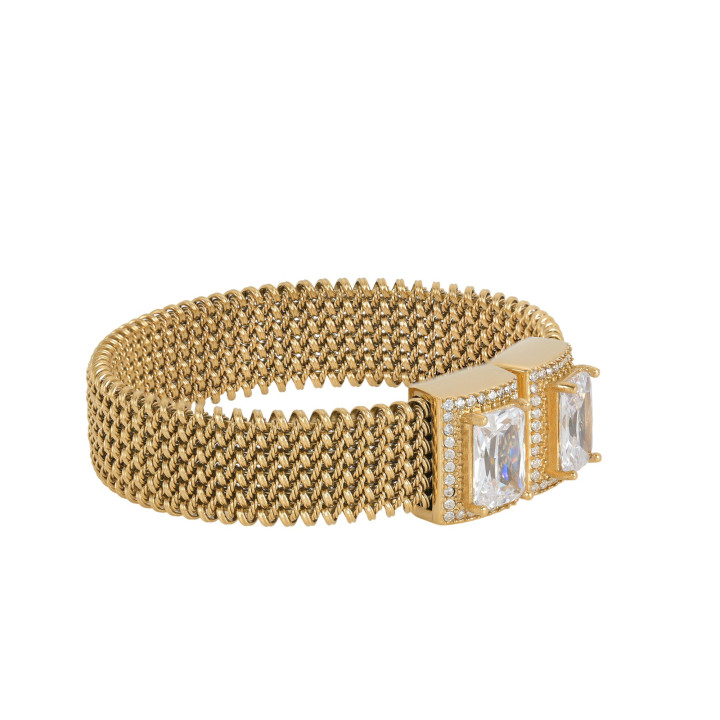 Pulseira rígida com zircônias