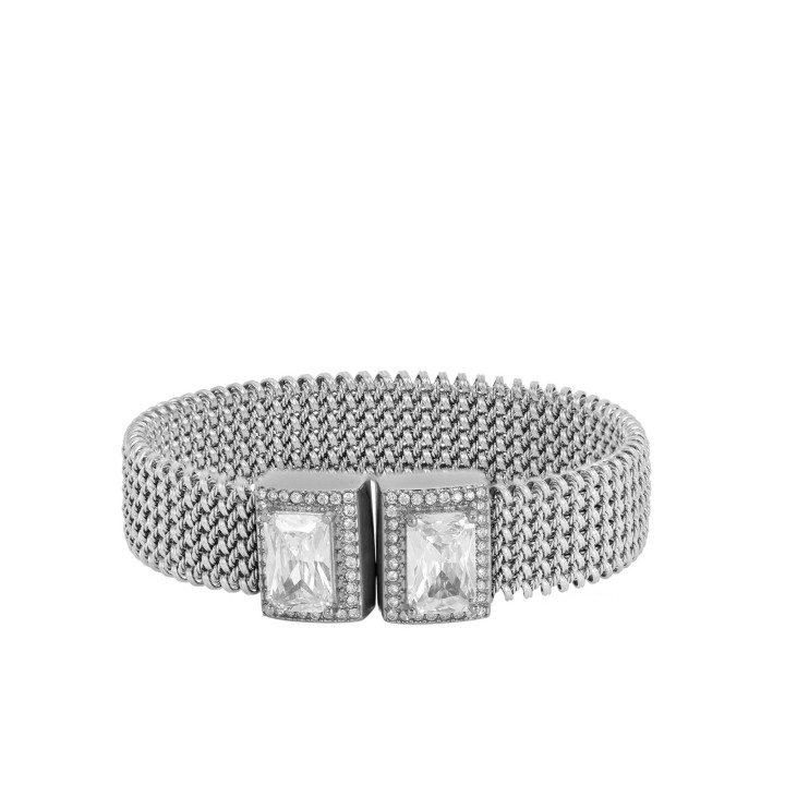 Pulsera rígida con circonitas