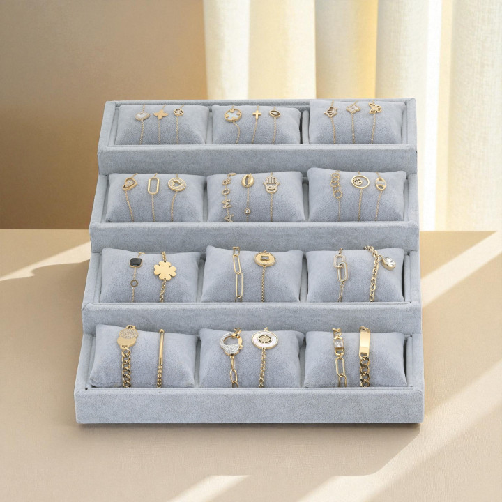 Kit de vendas pulseiras douradas