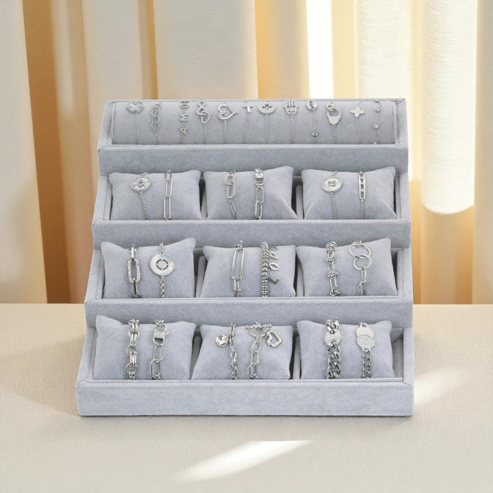 Kit de vente bracelets argentés