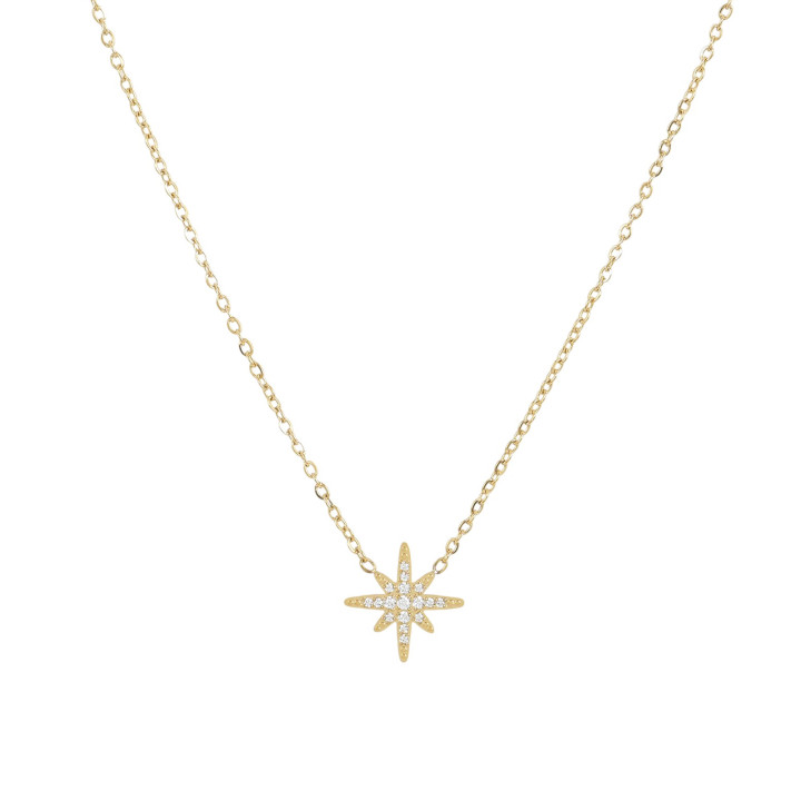 Colar Delicate Estrela Guia em Aço