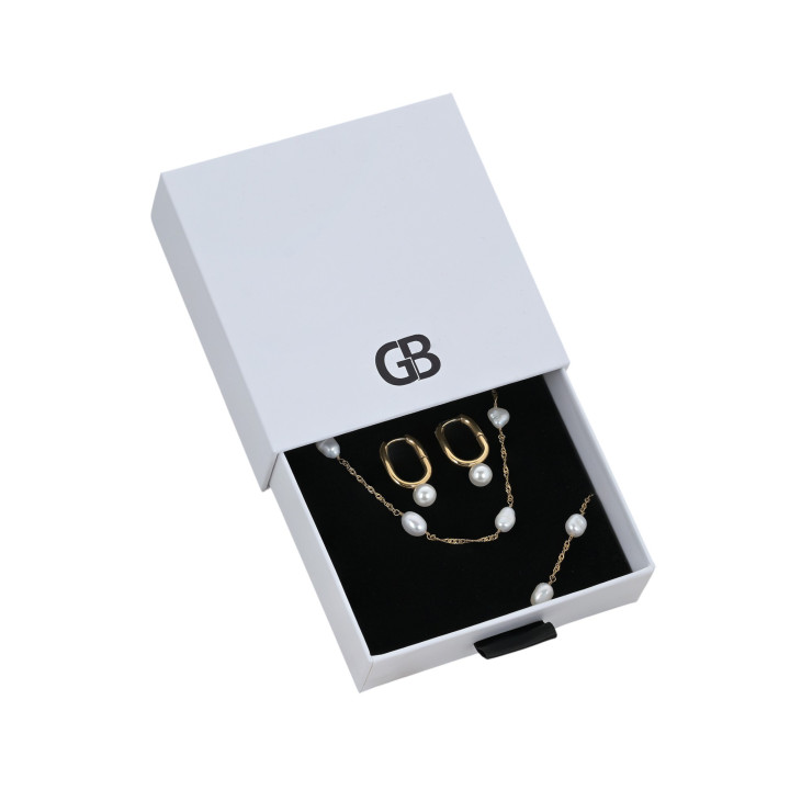 Aros en Acero con Perla