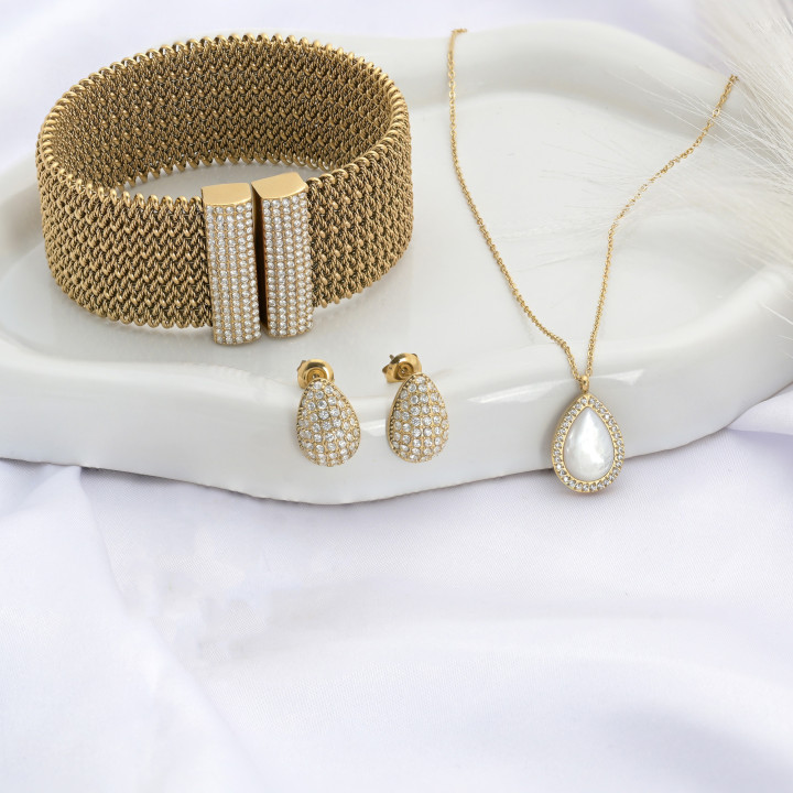 Boucles d'oreilles Delicate goutte brillantes