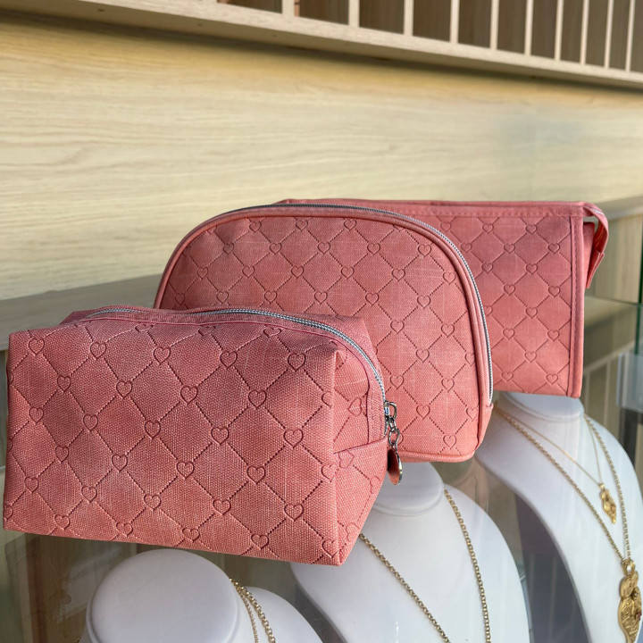 3-piece heart necessaire pack