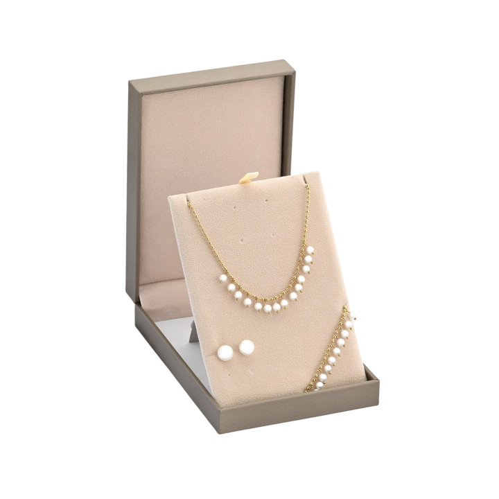 Steel Set with Pearls