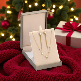 Steel Set with Pearls