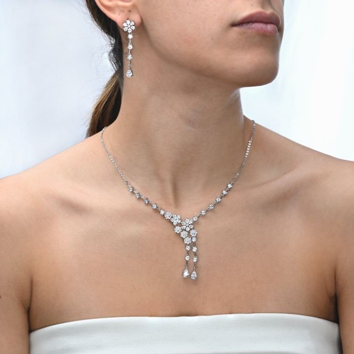 Parure Collier et Boucles d'Oreilles GB Fête