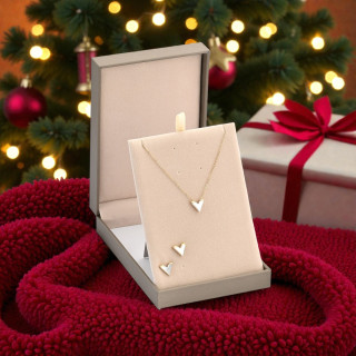 Steel Set with Pearls