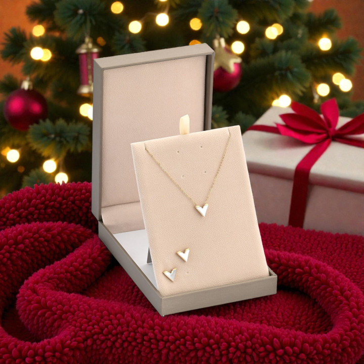 Steel Set with Pearls