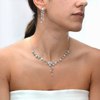 Parure Collier et Boucles d'Oreilles GB Fête