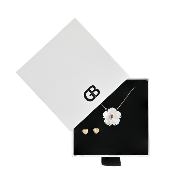 Pearl Necklace and Earring Set