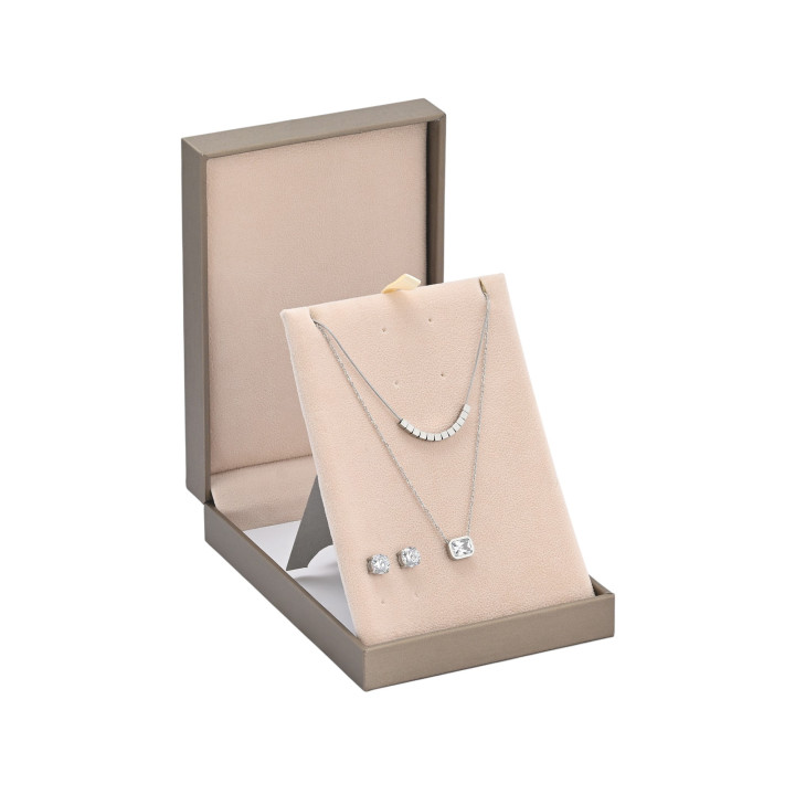 Set Collana e Orecchini Argentato