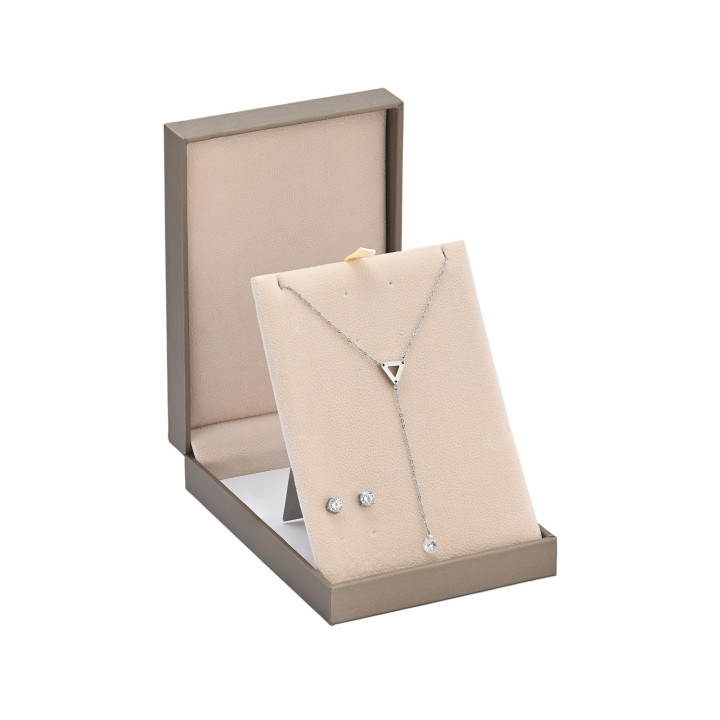 Set Collana e Orecchini Argentato