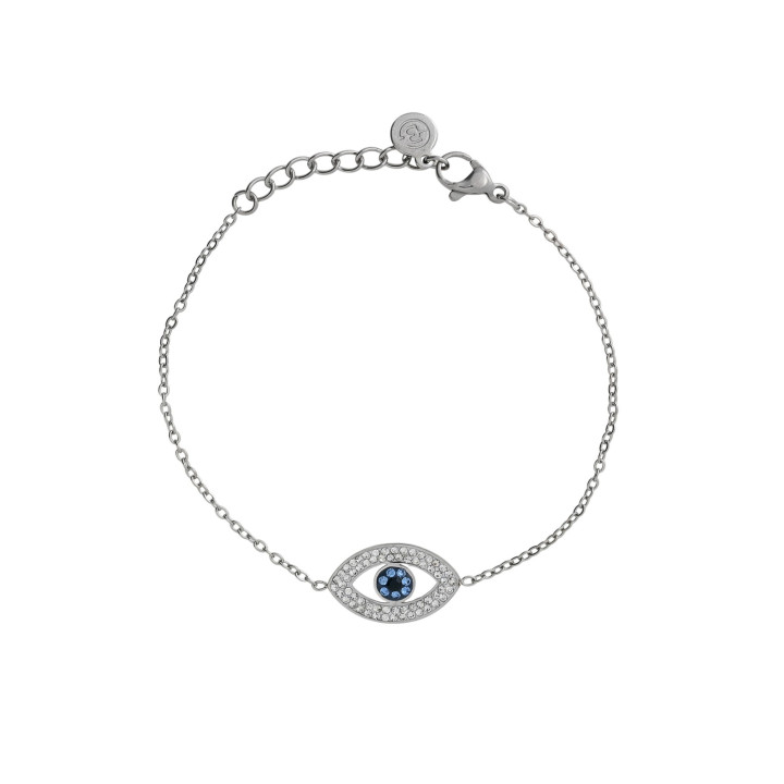 Steel bracelet blue eye GB