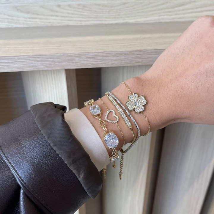 Ensemble de Bracelets en Acier